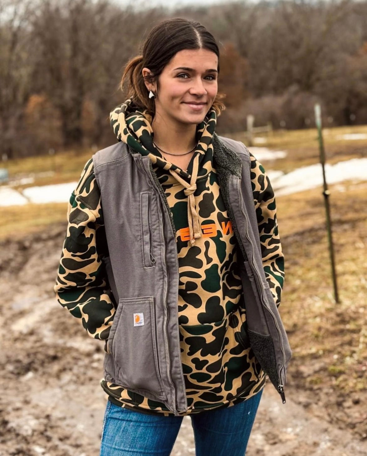 Old school camo hoodies Clearance